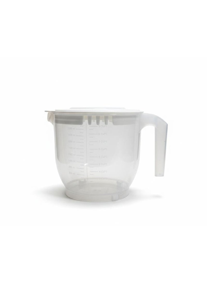 Spaceshoop Multipurpose 22L Anti Splash Mixing Bowl and Measuring Jug with Dual Lid System and 2200ml Capacity - Image 1